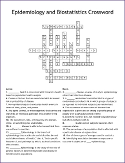 Crossword Puzzle Answer Key